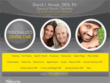 Tablet Screenshot of davidnovakdentistry.com